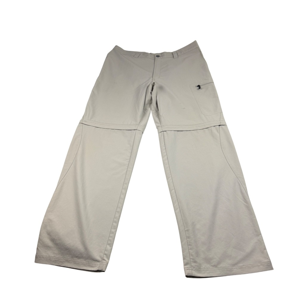 Patagonia Mens 36 Convertible Hiking Pants Khaki Tan Zip Off Cargo Outdoor 2219
